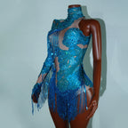 Luxe Rhythm Fringe & Rhinestone Performance Set — Multi‑Color Variants (One Size Fits S–XL)