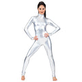 Metallic Catsuit | Long-Sleeve Performance Unitard