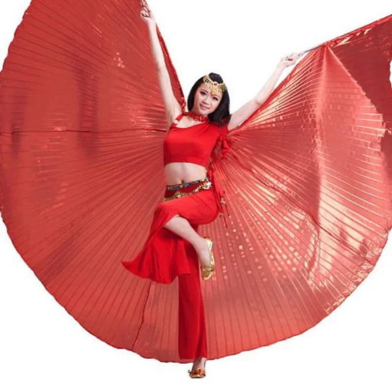 Belly Dance Wings | Pleated | Adjustable Sticks