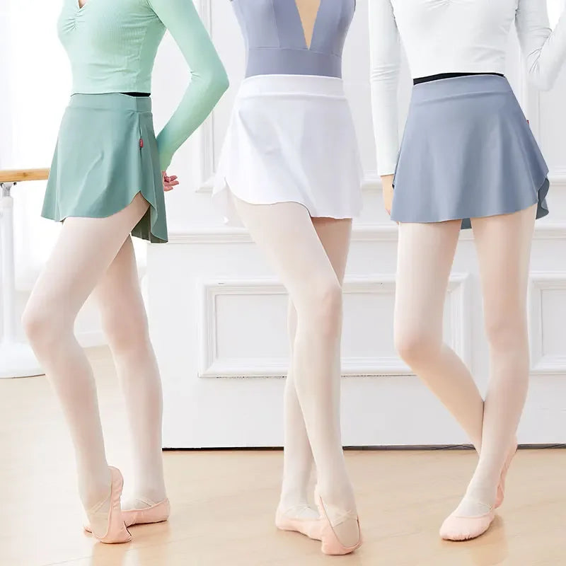 Curved Ballet Wrap Skirt | Side Split | Women | S–XXL