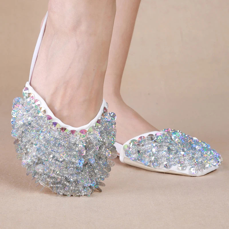 Sequin Belly Dance Toe Pads | Beaded Foot Thong