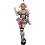 Sexy Clown Jester Costume | 7-Piece Circus Set | S–XL