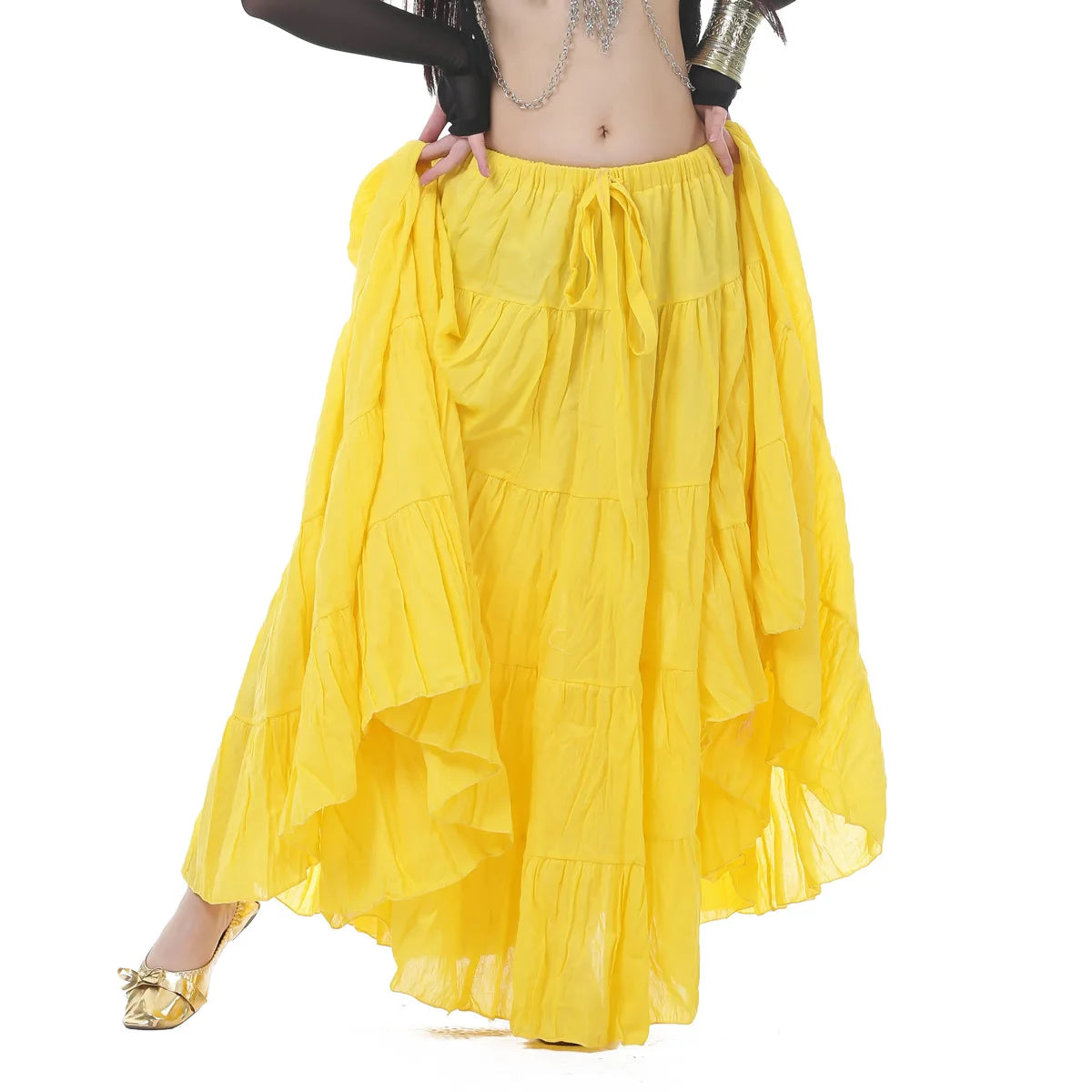 Tribal Gypsy Belly Dance Skirt | 21-Yard Linen Maxi