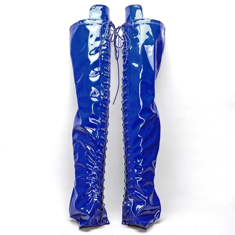 8-Inch Clear Platform Shoe Protectors - Boot Covers for Heels