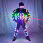 LED Robot Laser Armor Suit - RGB Performance Costume with Laser Effects