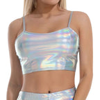 Metallic Crop Top Bra | 5 Colors