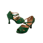 Latin Ballroom Dance Heels | Cuban Heel | Multi-Color