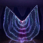LED Belly Dance Wings | Light-Up Performance Wings | 300 LEDs
