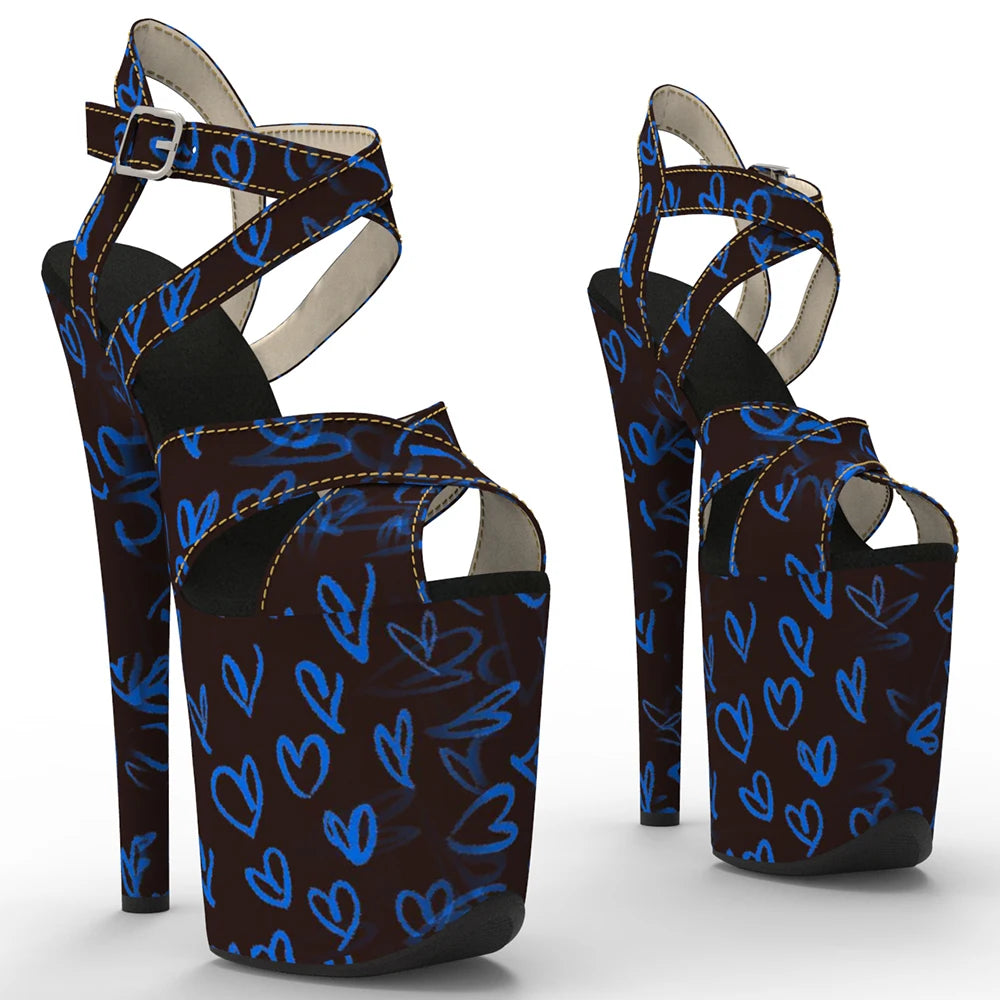 8-Inch Patent Platform Sandals