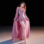Belly Dance Costume | Strappy Top & Long Skirt Set