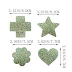 Glow-in-the-Dark Glitter Nipple Pasties | Multi-Shape