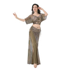Belly Dance Practice Set | Batwing Top & Flare Pants