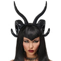 Demon Horn Headband | Twisted Ram Horns | Dark Gothic
