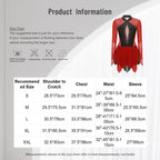 Rhinestone Mesh Skating Dress | Long Sleeve | Backless