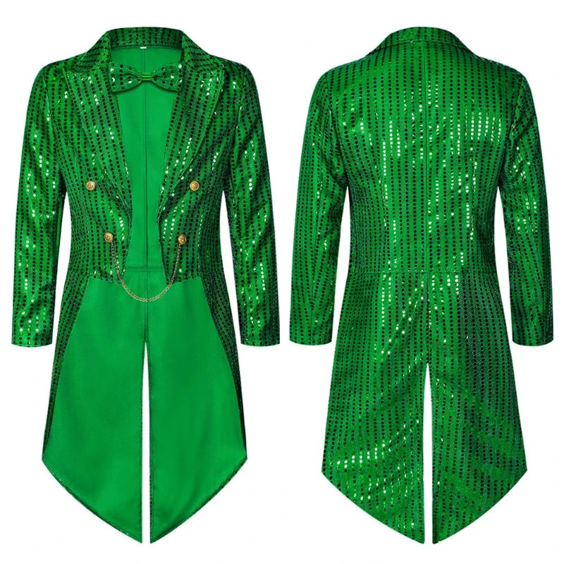 Men's Sequin Tailcoat | Longline Silhouette