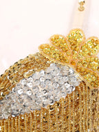Sequin Beaded Tassel Belly Dance Bra | Underwired | Festival & Stage | One Size