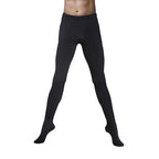 Men's Ballet Tights | Full-Length Footed Leggings | Black & White | S–XXXL
