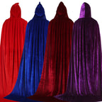 Hooded Velvet Costume Cloak