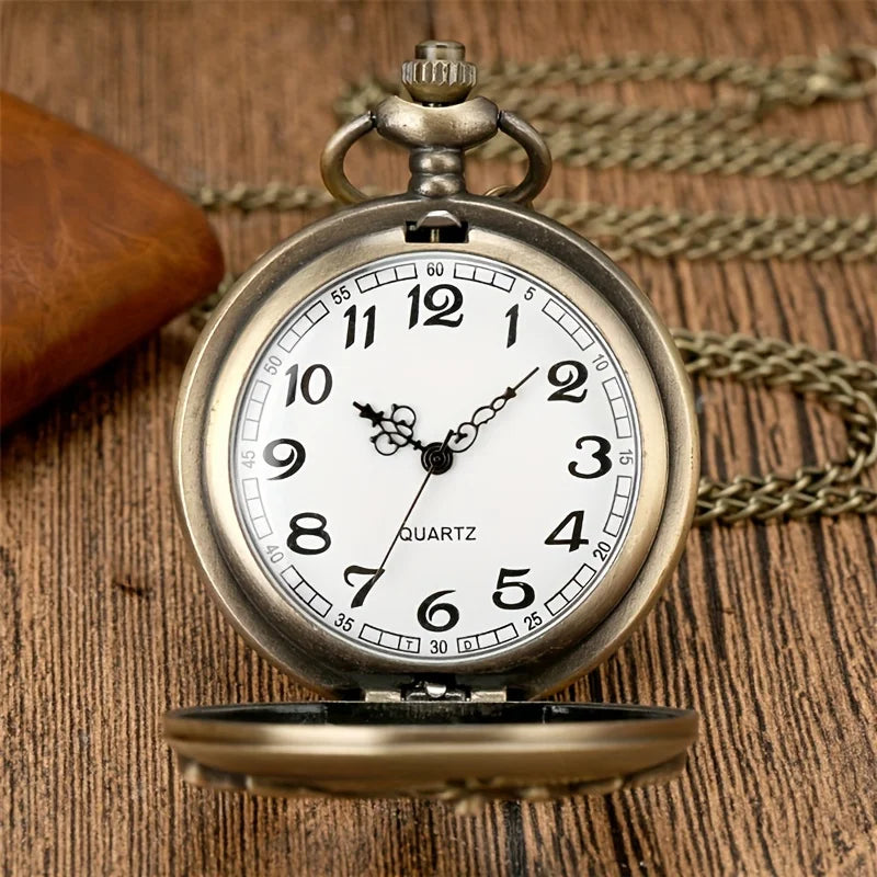 Steampunk Pocket Watch | Bronze Gear Detail