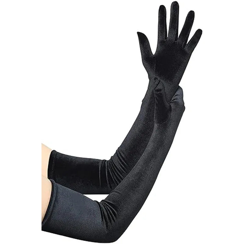 Opera Velvet Gloves | Elbow Length | 7 Colors | One Size