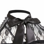 Gothic Halter Dress | Lace Corset | A-Line Swing