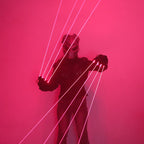 Red Laser Gloves - Rechargeable LED Performance Gloves for DJs & Dancers