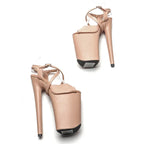 Matte Peep-Toe Platform Sandal Heel – 9 Inch Stage & Pole Dance