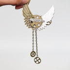 Steampunk Wings & Gears Brooch | Lapel Pin