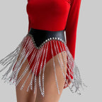 Adjustable Chain Tassel Performance Belt