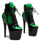 7-Inch Patent Mix-Color Ankle Boots