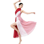 Moonlit Split-Skirt Lyrical Dance Leotard Dress