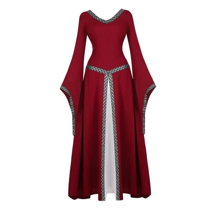 Renaissance Trumpet-Sleeve Gown | Ankle Length