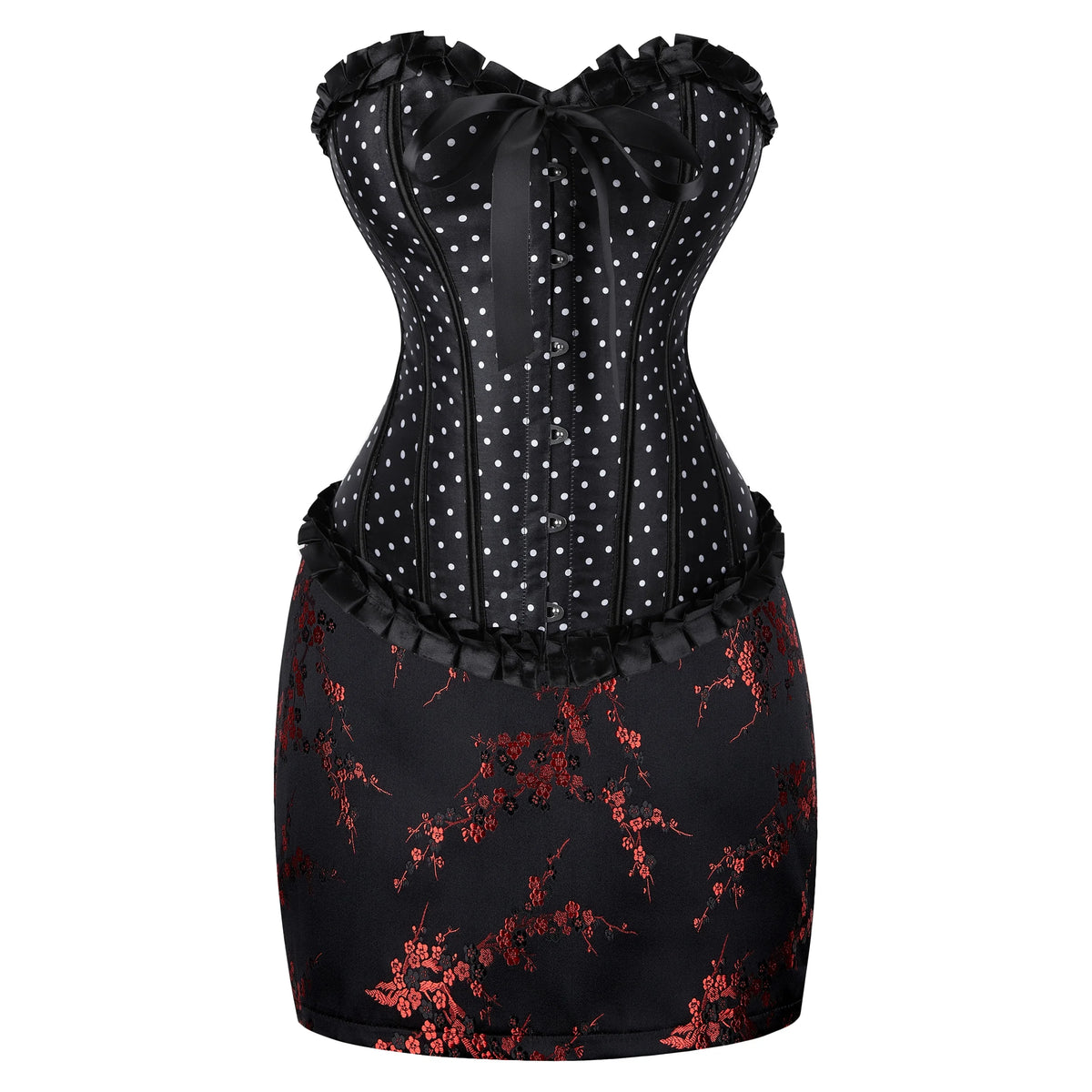 Gothic Overbust Corset | Skirt Options