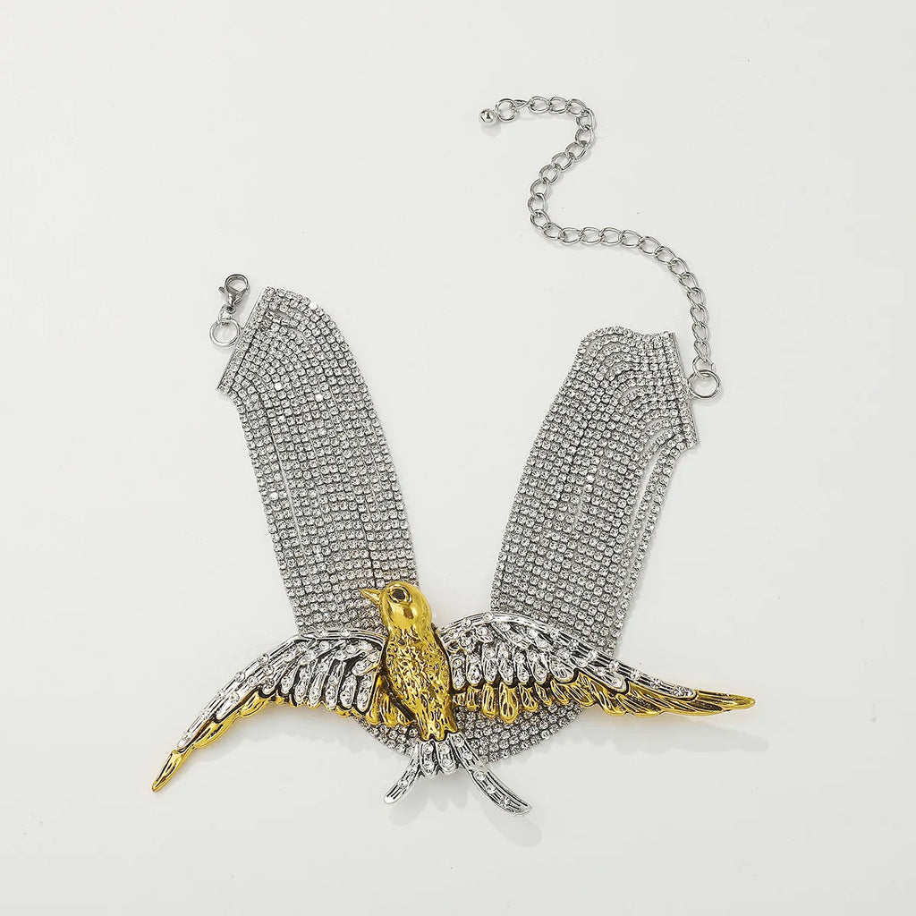 Rhinestone Choker | Swallow Wings