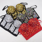 Heavy Beading Rhinestone Bustier | Colorful Crystal Corset Top