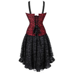 Burlesque Corset Dress | Lace Skirt | Overbust & Straps