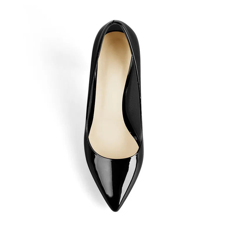 Patent Leather Pumps | Pointed Toe | 10cm Thin Heel
