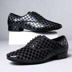 Men’s Dance Shoes | Black Checkerboard