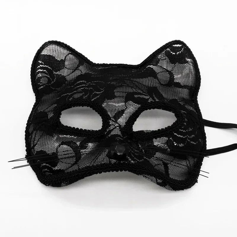 Cat Ear Lace Mask | Half-Face | 12 Styles