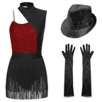 Cabaret Costume Set | Sequin Fringe