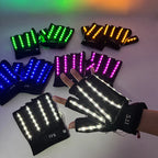 LED Luminous Gloves & Glasses Set - Remote Control Light Up Performance Accessories