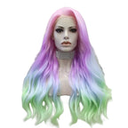 Rainbow Lace Front Wig | Wavy Synthetic | 24 Inches
