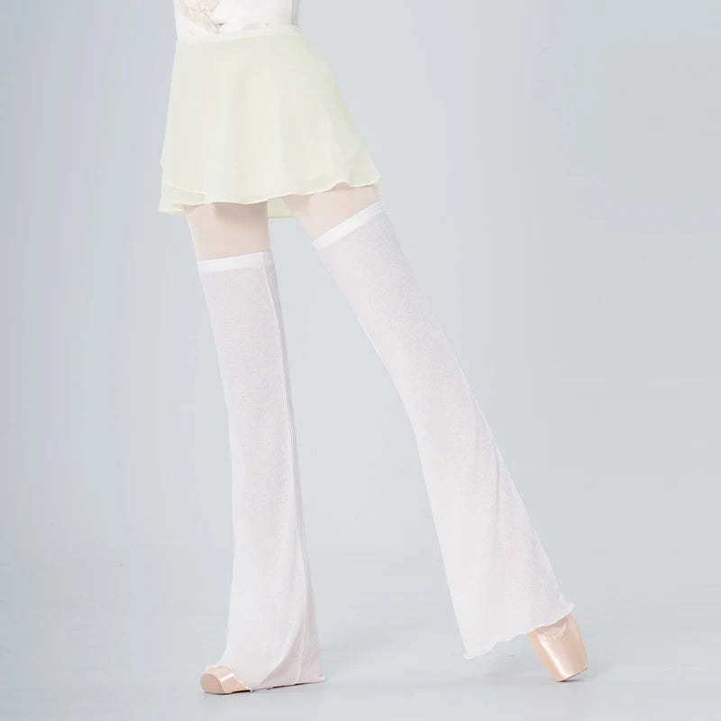 Ribbed Ballet Leg Warmers | Black & White | S-L