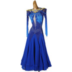 Royal Blue Ballroom Dress | Crystal Rhinestone | XXS-XXL