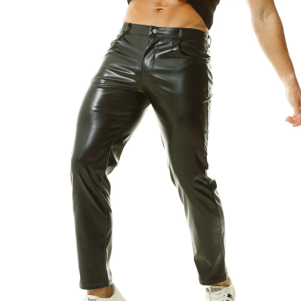 Men’s Faux Leather Pants | Wet Look