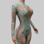 Sparkly Rhinestone Bodysuit - Performance Dancewear