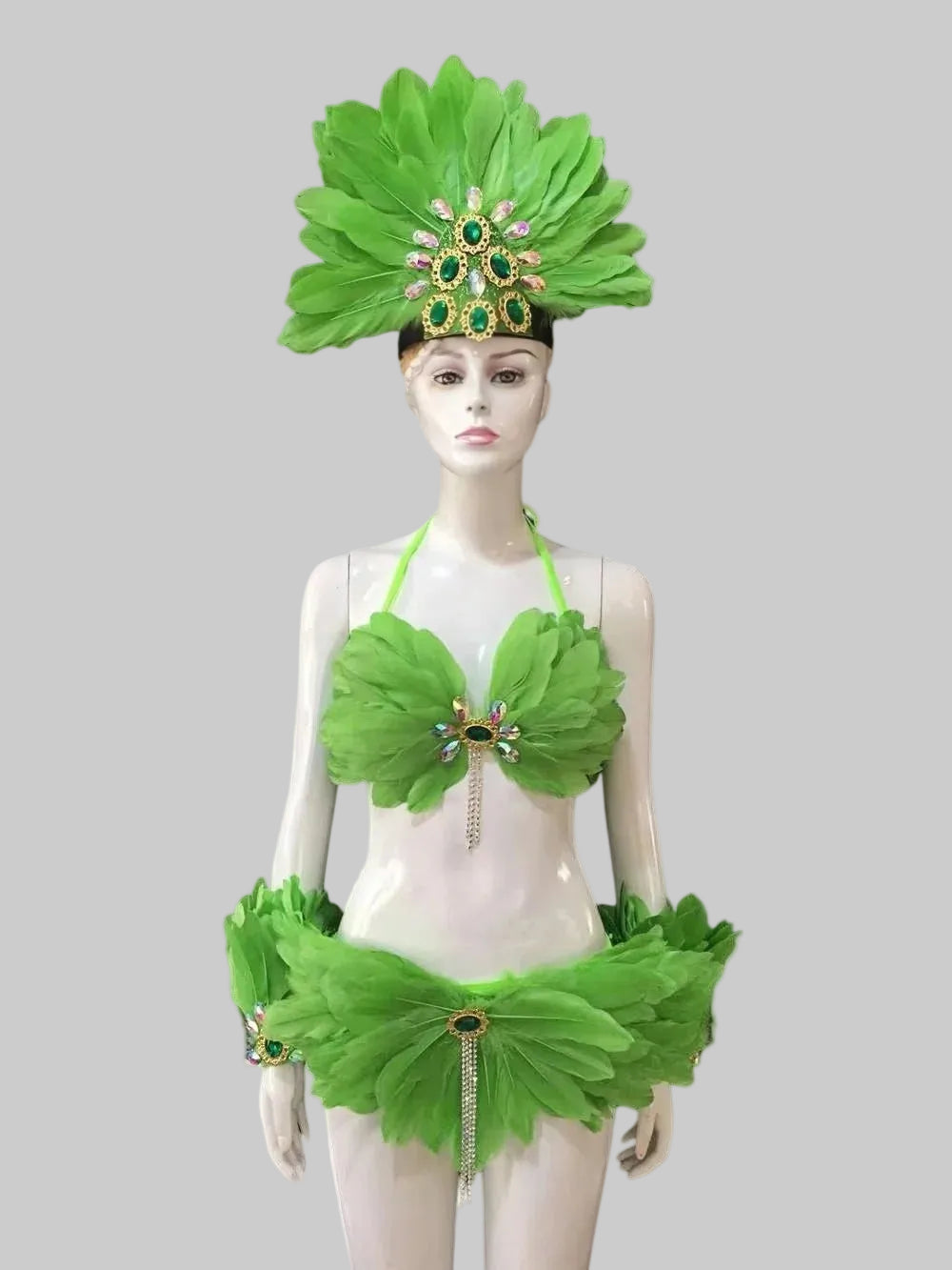 Angel Feather Wings & Headdress Set - Victoria's Secret Style Performance Costume