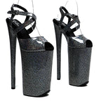 10-Inch Glitter Platform Heels - Ultra High Exotic Dance Sandals