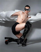 Patent Platform Over-the-Knee Boots | Drag & Stage | Black