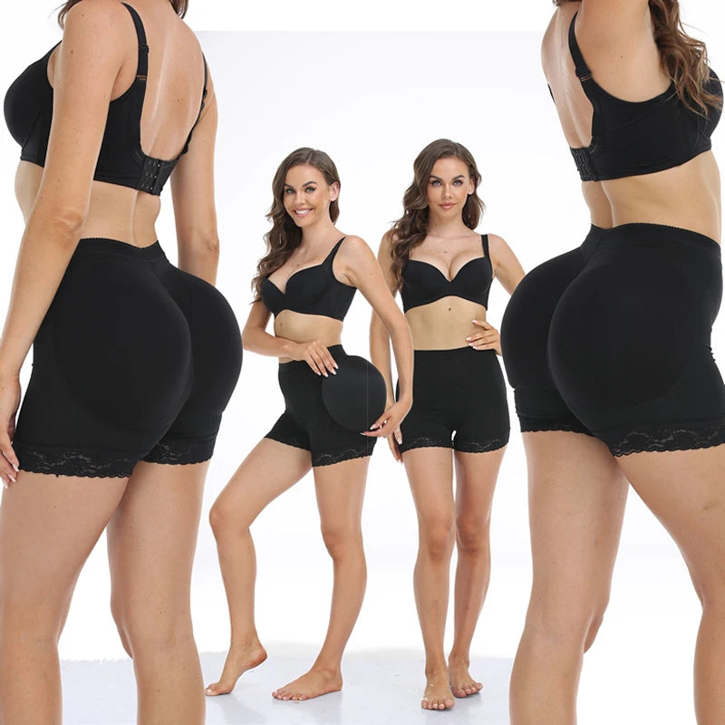 Padded Hip Enhancer Boyshorts | Butt Lifter Shapewear Panty